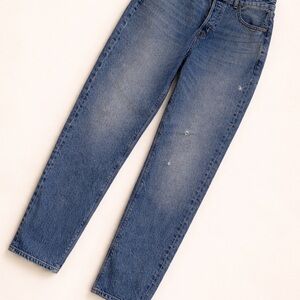 American Eagle TomGirl style Blue Denim Jeans - cute oversized jeans for teens